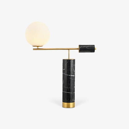 Minimalist Marble & Metal LED Table Lamp