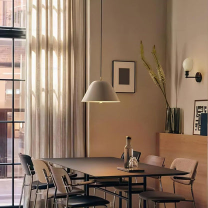 Minimalist Metal Pendant Light with Acrylic Diffuser