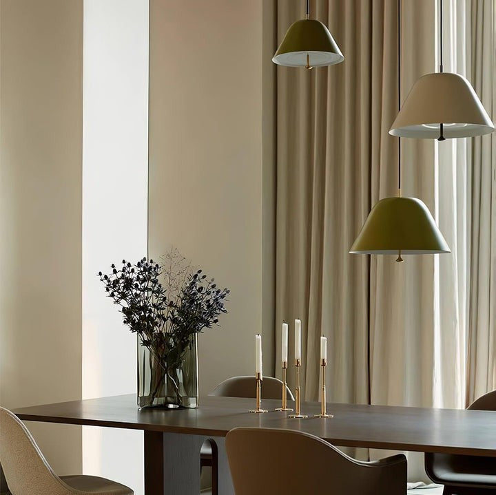 Minimalist Metal Pendant Light with Acrylic Diffuser