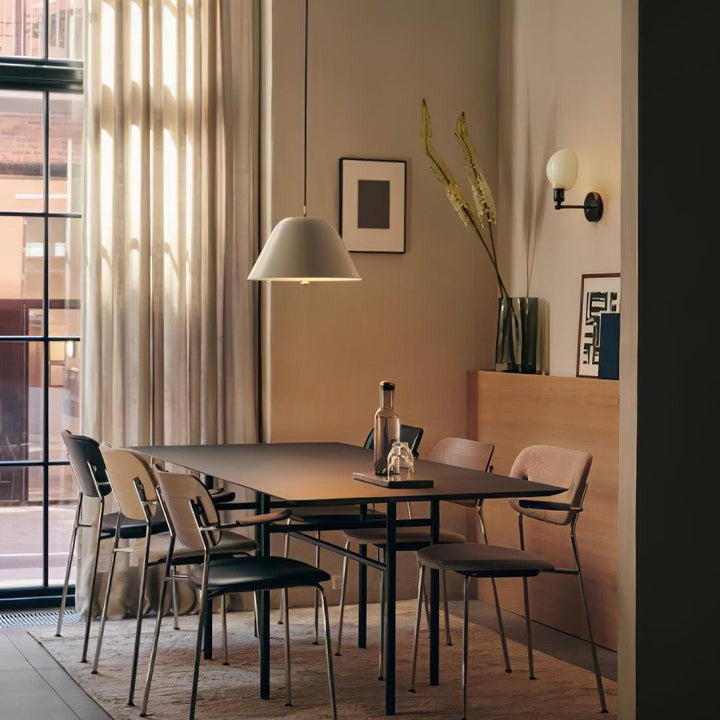 Minimalist Metal Pendant Light with Acrylic Diffuser