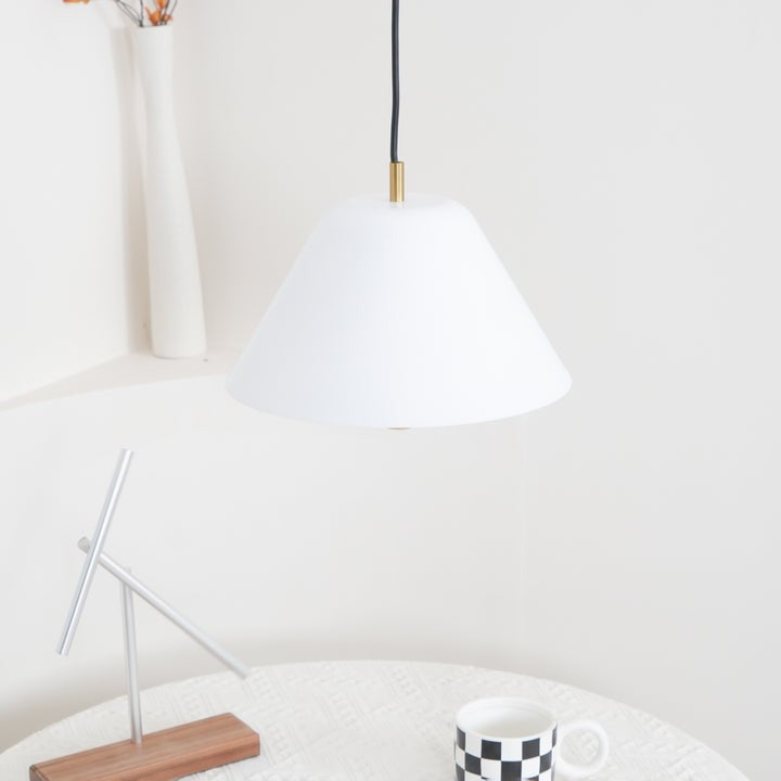 Minimalist Metal Pendant Light with Acrylic Diffuser