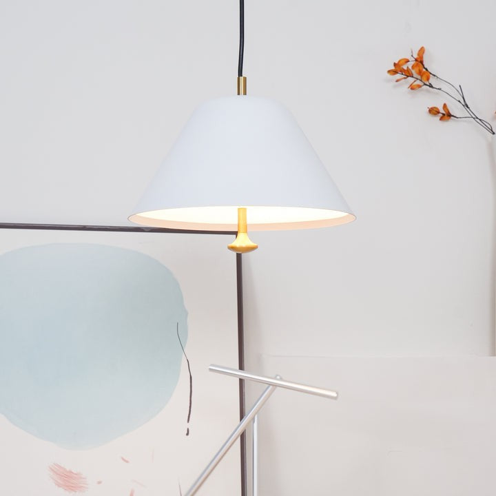 Minimalist Metal Pendant Light with Acrylic Diffuser