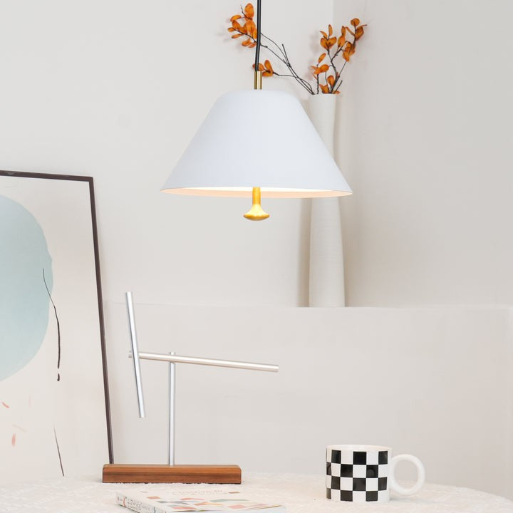 Minimalist Metal Pendant Light with Acrylic Diffuser