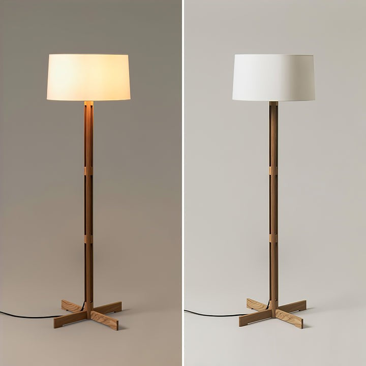 Minimalist Nordic Wood Frame Floor Lamp
