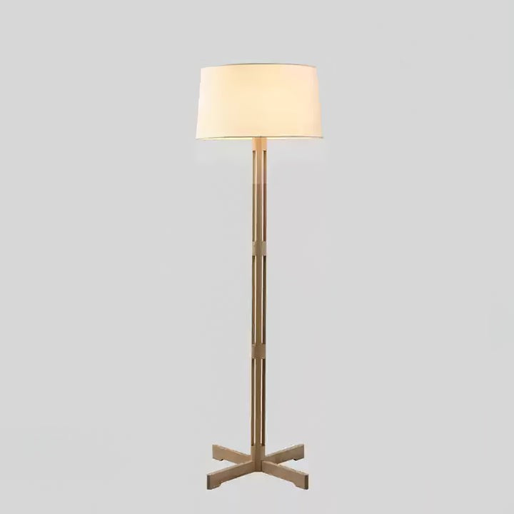 Minimalist Nordic Wood Frame Floor Lamp