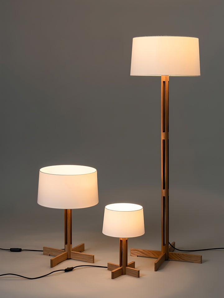 Minimalist Nordic Wood Frame Floor Lamp
