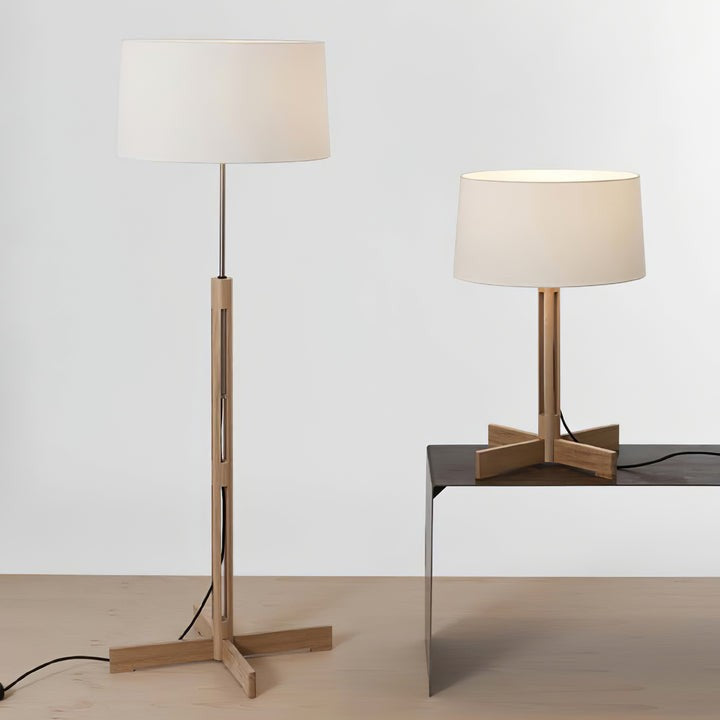 Minimalist Nordic Wood Frame Floor Lamp