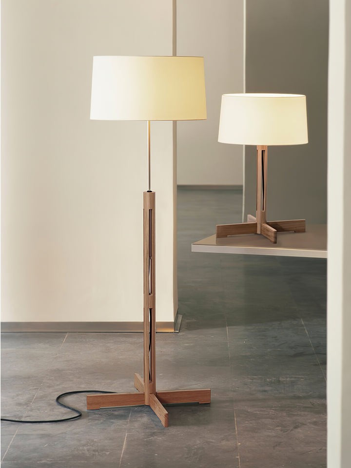 Minimalist Nordic Wood Frame Floor Lamp
