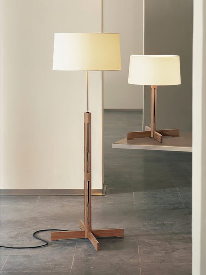 Minimalist Nordic Wood Frame Floor Lamp
