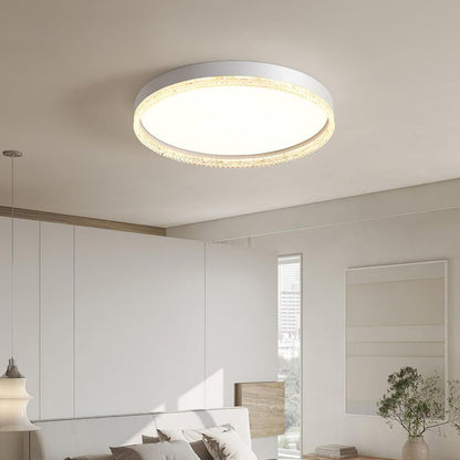 Modern Acrylic Edge LED Flush Ceiling Light