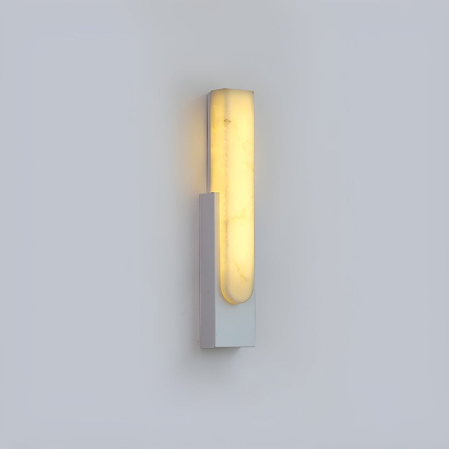 Modern Alabaster Wall Sconce with Integrated LED