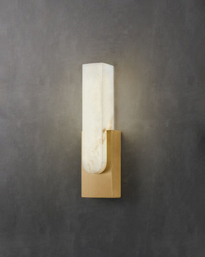 Modern Alabaster Wall Sconce with Integrated LED