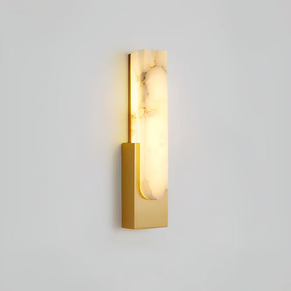 Modern Alabaster Wall Sconce with Integrated LED