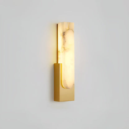 Modern Alabaster Wall Sconce with Integrated LED