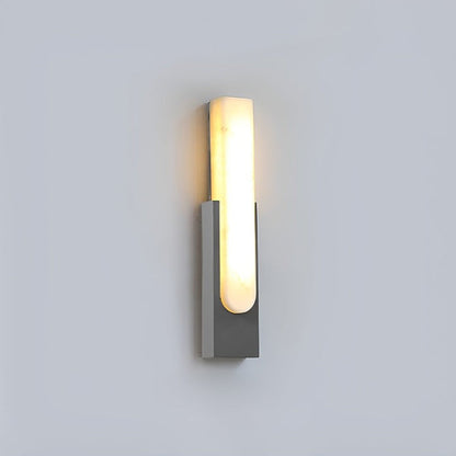 Modern Alabaster Wall Sconce with Integrated LED