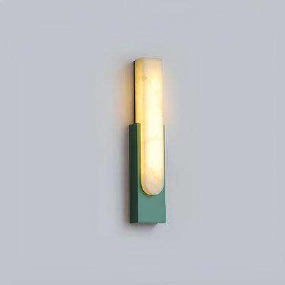 Modern Alabaster Wall Sconce with Integrated LED