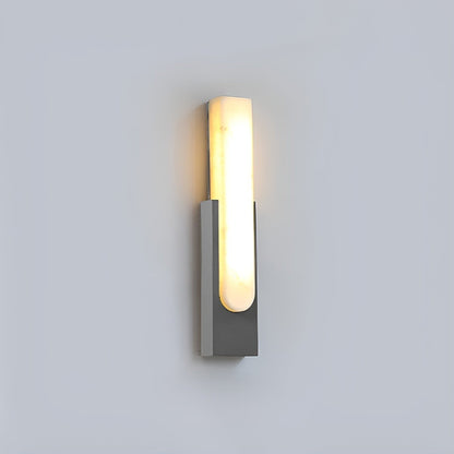 Modern Alabaster Wall Sconce with Integrated LED