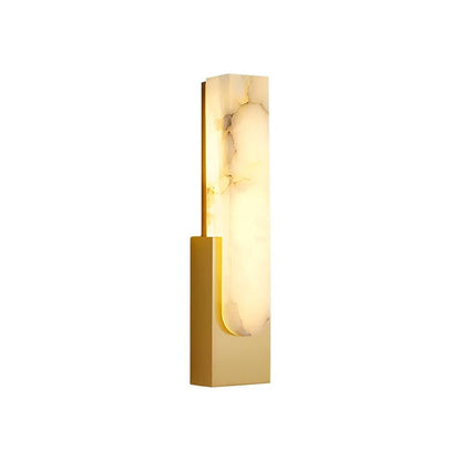 Modern Alabaster Wall Sconce with Integrated LED