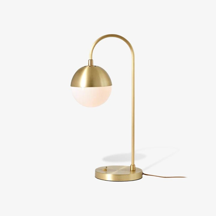 Modern Brass Globe Table Lamp