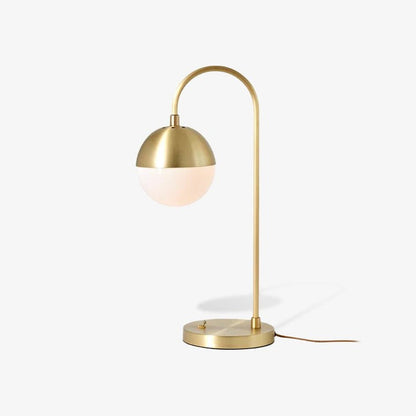 Modern Brass Globe Table Lamp