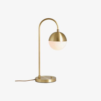Modern Brass Globe Table Lamp