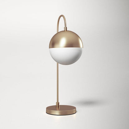 Modern Brass Globe Table Lamp