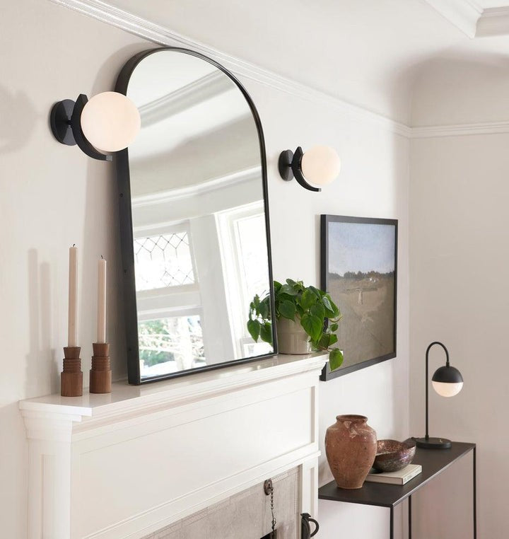 Modern Brass Globe Table Lamp