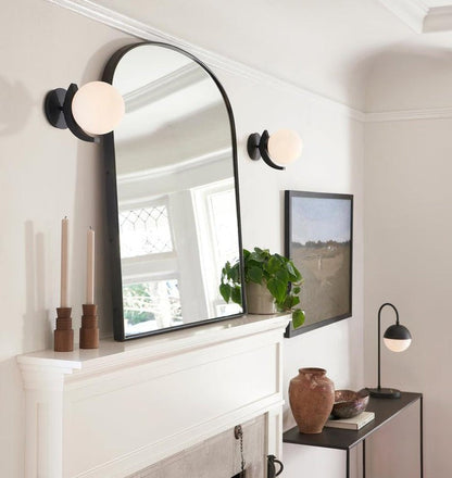 Modern Brass Globe Table Lamp