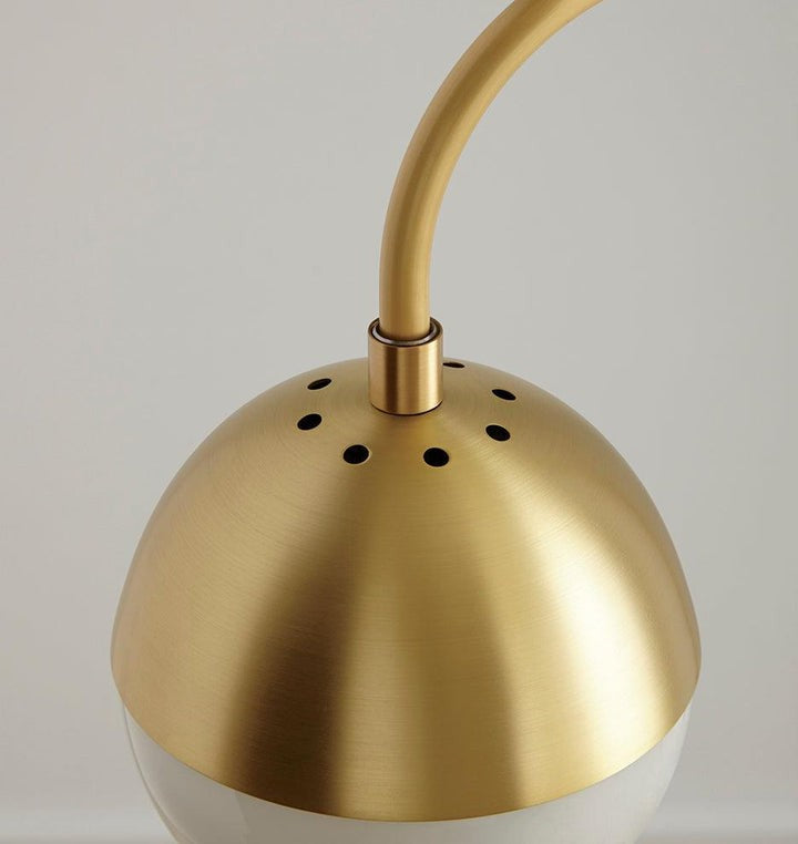 Modern Brass Globe Table Lamp