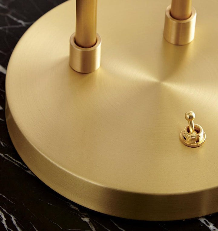 Modern Brass Globe Table Lamp