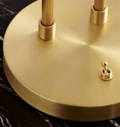 Modern Brass Globe Table Lamp