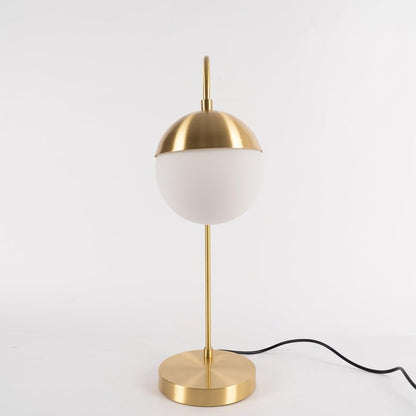 Modern Brass Globe Table Lamp