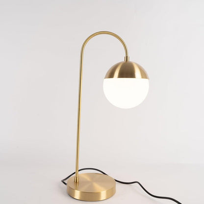 Modern Brass Globe Table Lamp