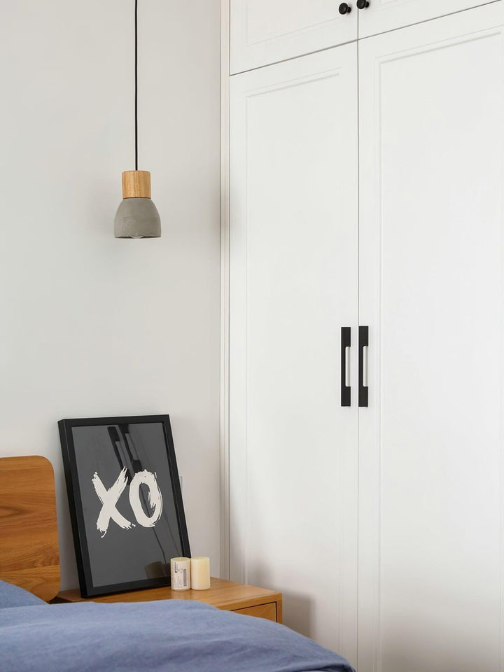 Modern Cement &amp; Wood Pendant Light