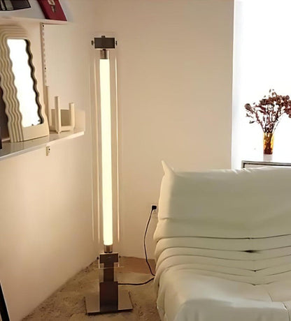 Modern Chrome Stainless Steel LED Floor Lamp