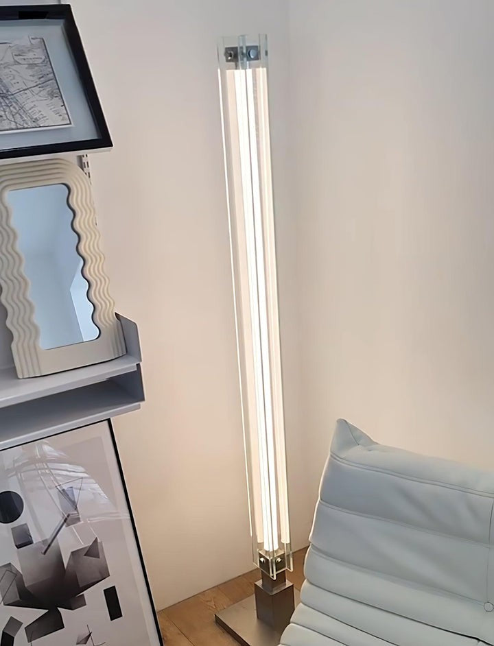 Modern Chrome Stainless Steel LED Floor Lamp