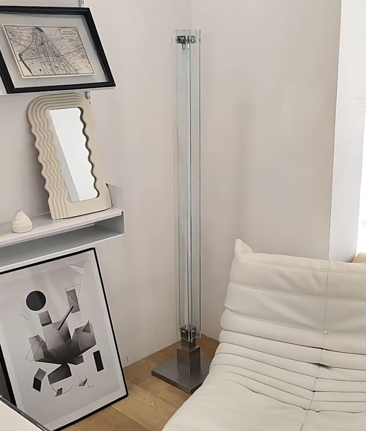 Modern Chrome Stainless Steel LED Floor Lamp