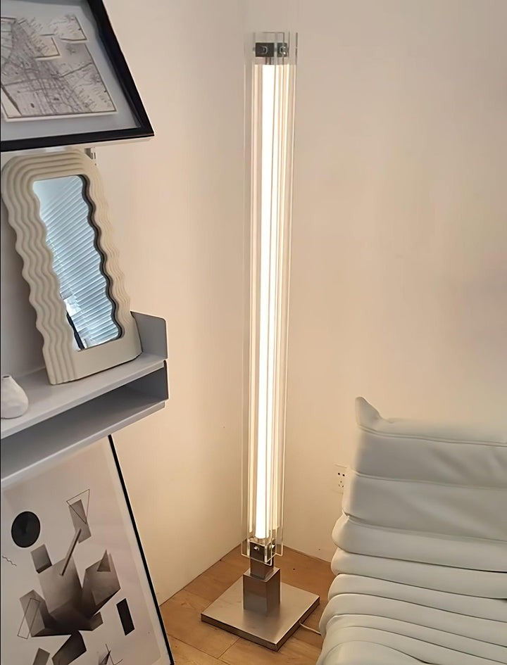 Modern Chrome Stainless Steel LED Floor Lamp