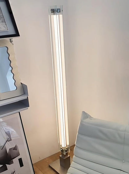 Modern Chrome Stainless Steel LED Floor Lamp