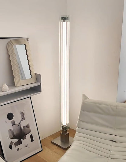 Modern Chrome Stainless Steel LED Floor Lamp