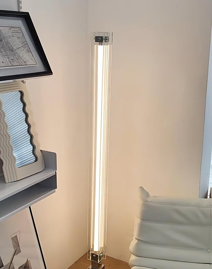 Modern Chrome Stainless Steel LED Floor Lamp