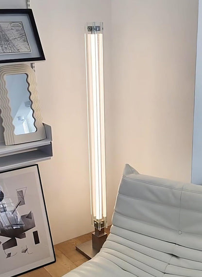 Modern Chrome Stainless Steel LED Floor Lamp