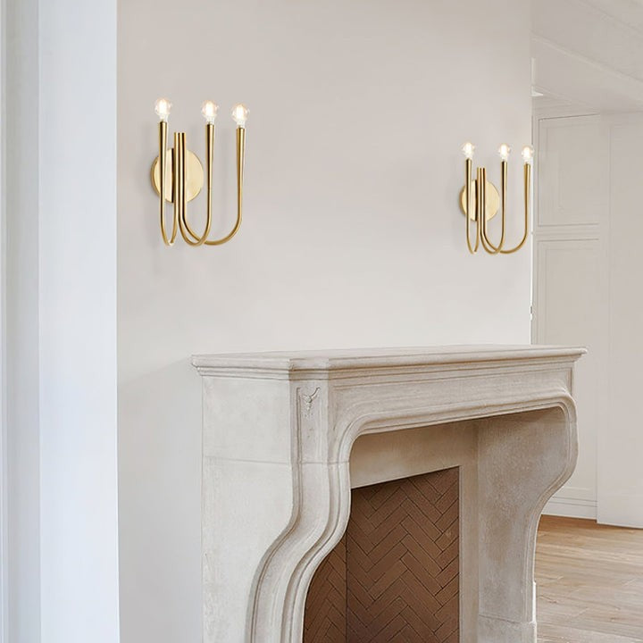 Modern Curved Arm LED Wall Sconce
