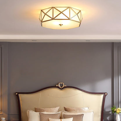 Modern Geometric Flush Mount Ceiling Light