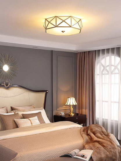 Modern Geometric Flush Mount Ceiling Light