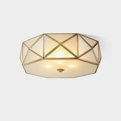 Modern Geometric Flush Mount Ceiling Light