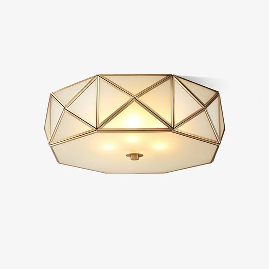 Modern Geometric Flush Mount Ceiling Light