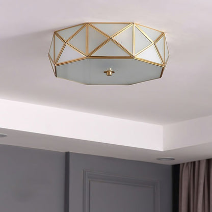 Modern Geometric Flush Mount Ceiling Light