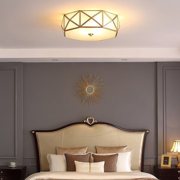 Modern Geometric Flush Mount Ceiling Light