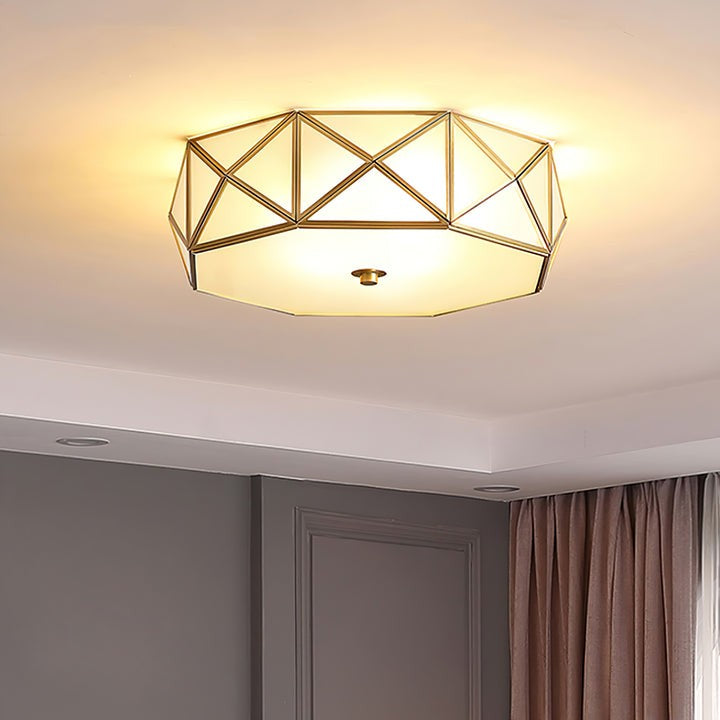 Modern Geometric Flush Mount Ceiling Light
